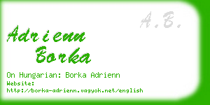 adrienn borka business card